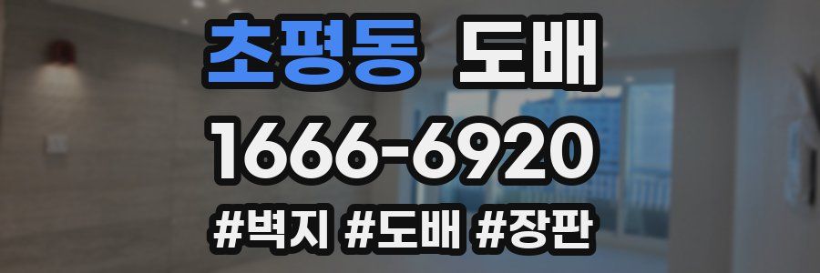 초평동 도배