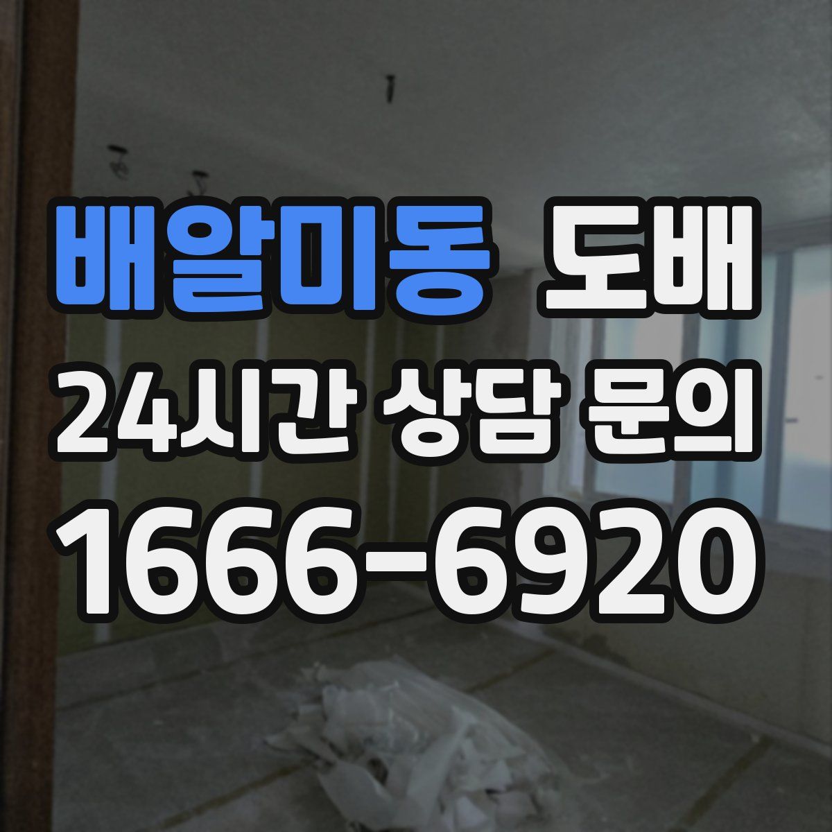 배알미동 도배