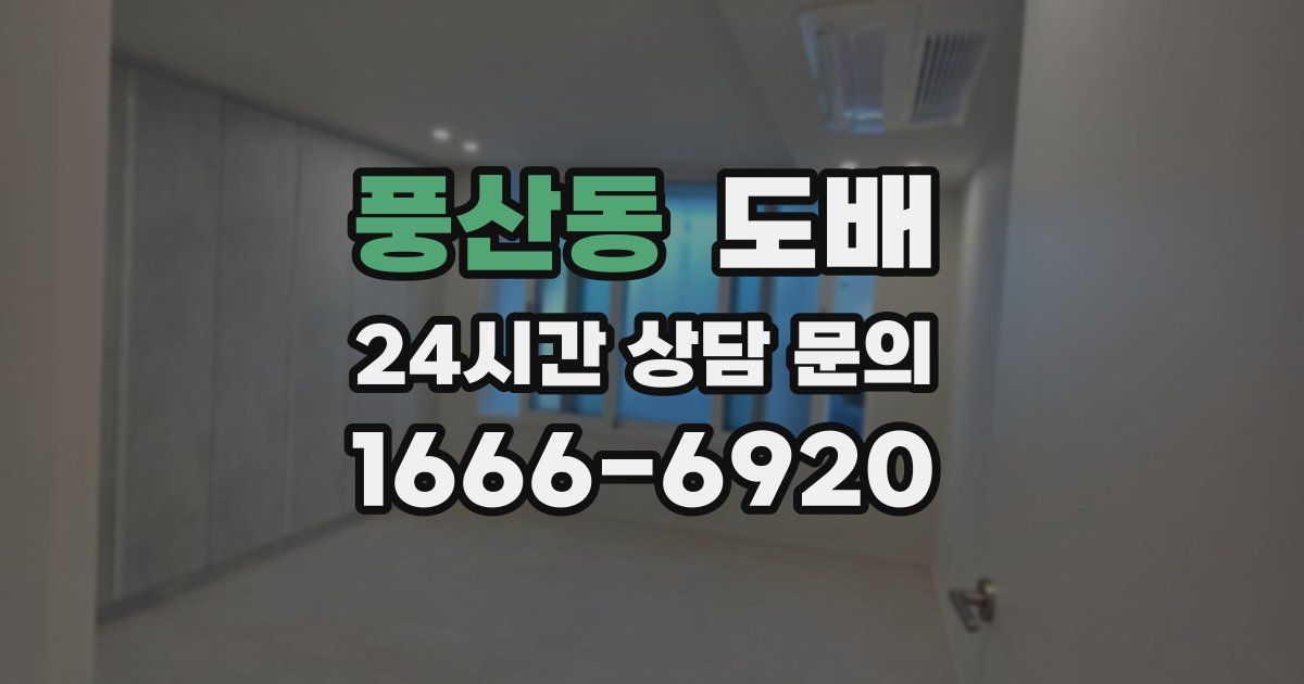 풍산동 도배
