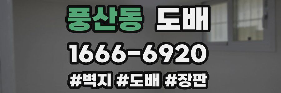 풍산동 도배