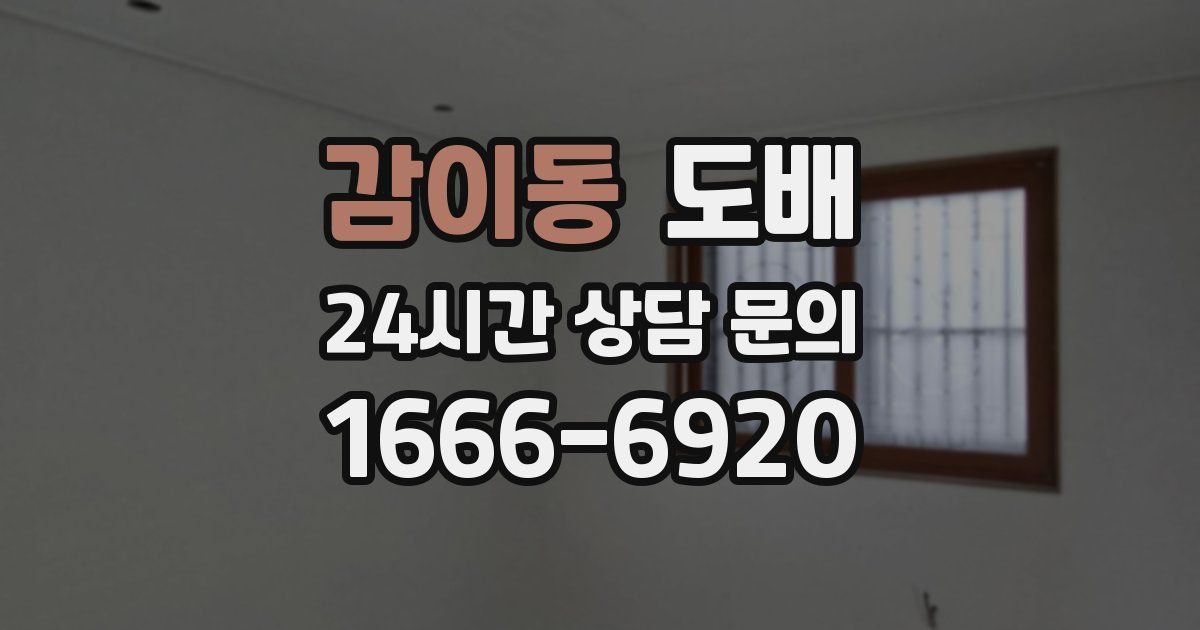 감이동 도배