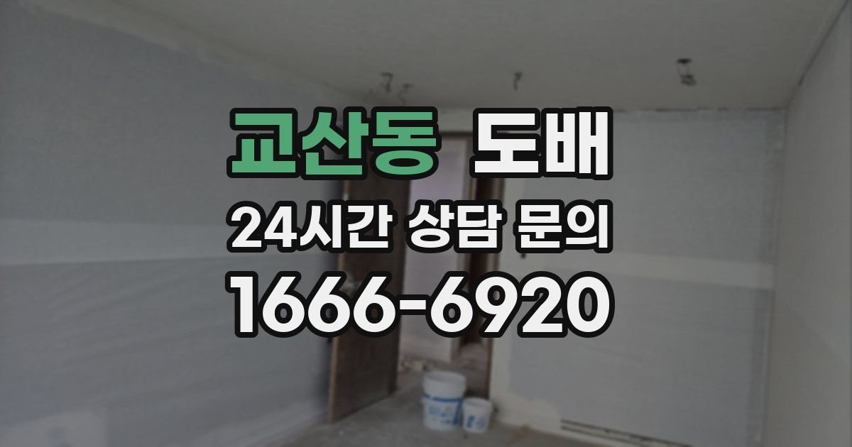 교산동 도배