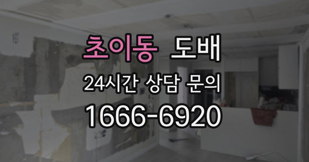 초이동 도배