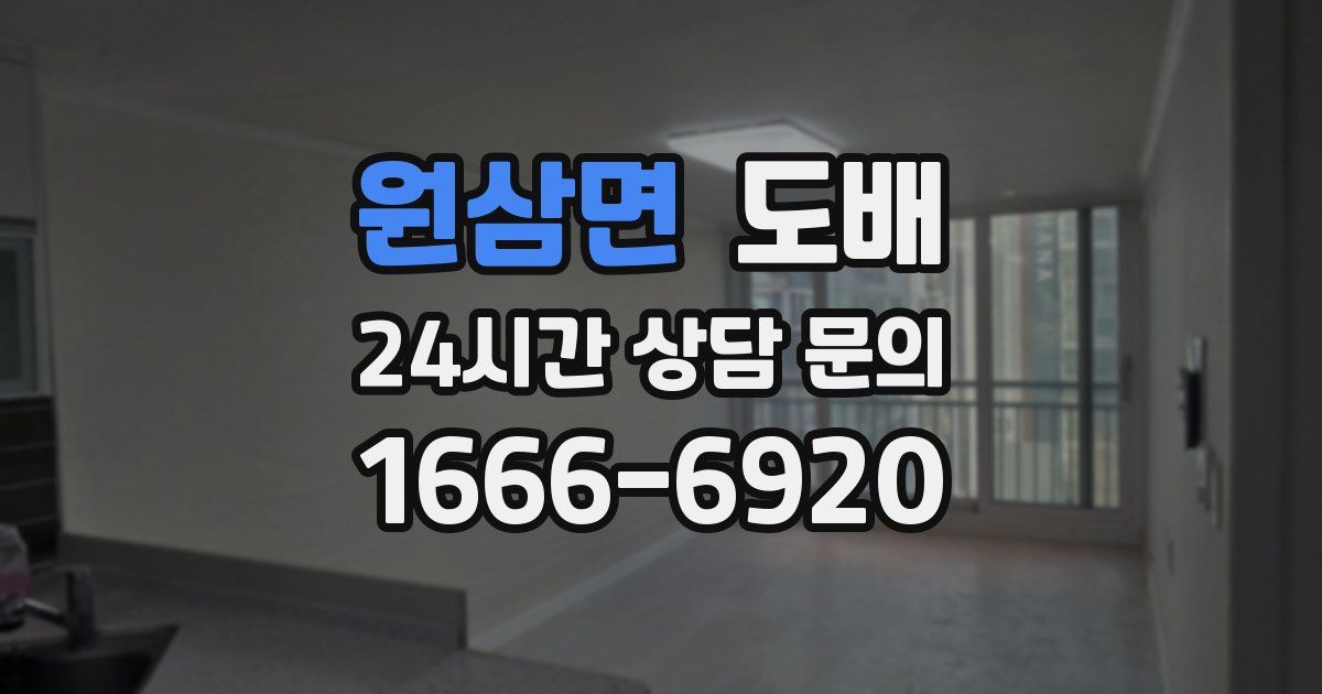 원삼면 도배