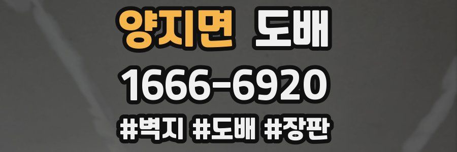 양지면 도배