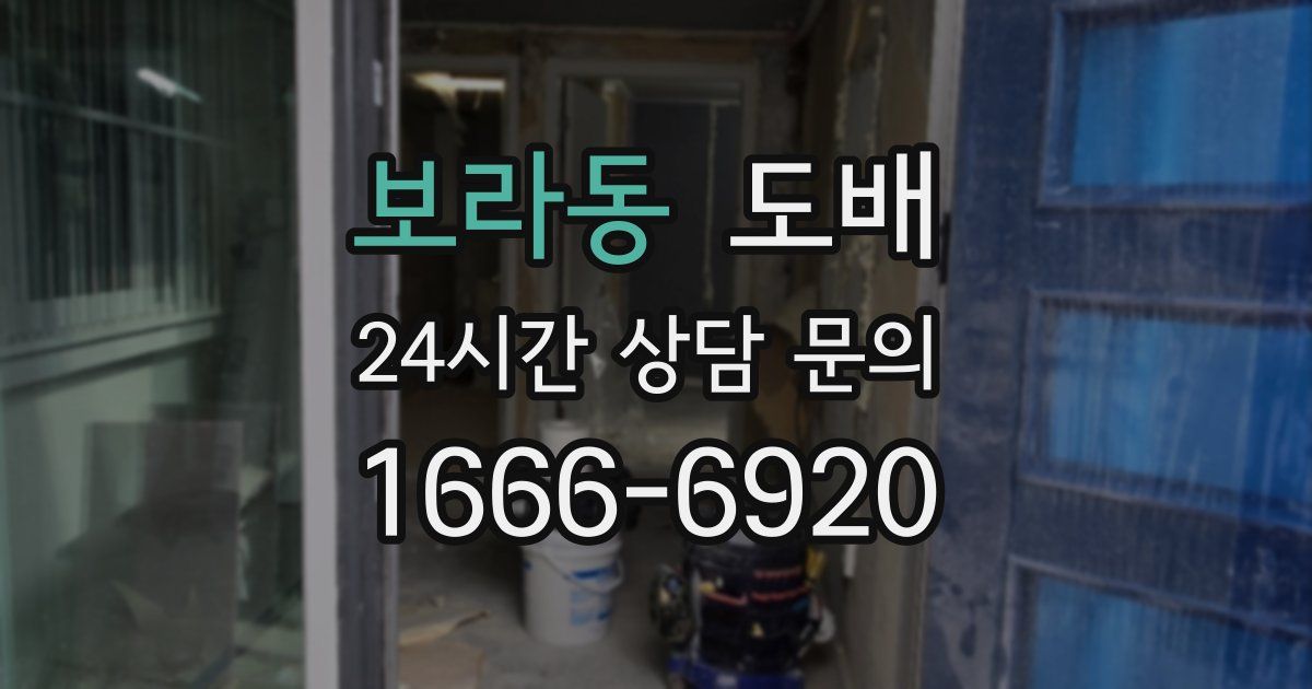 보라동 도배