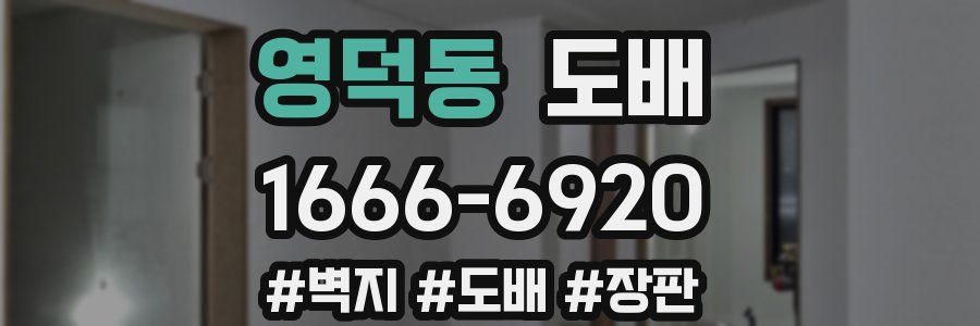 영덕동 도배