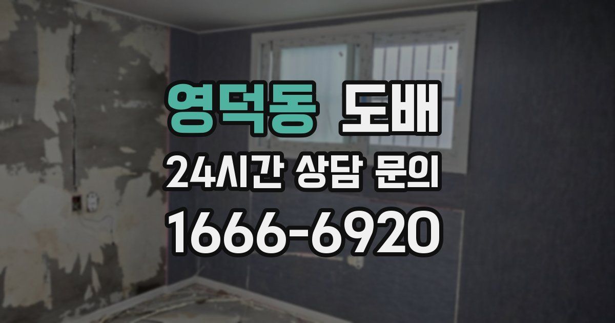 영덕동 도배