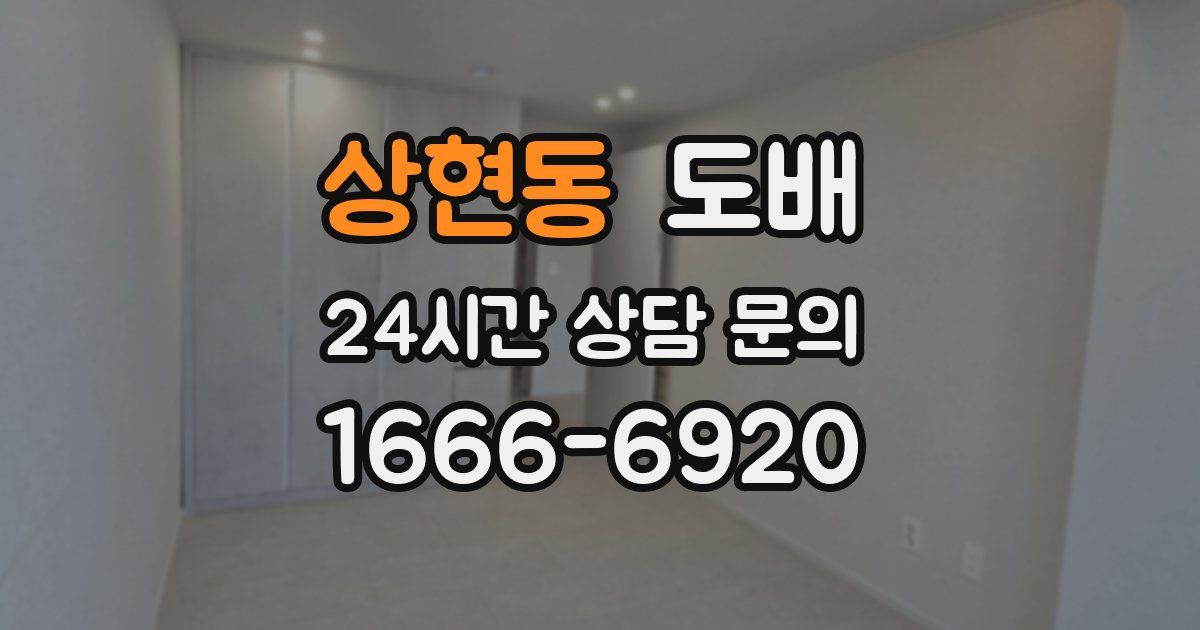 상현동 도배