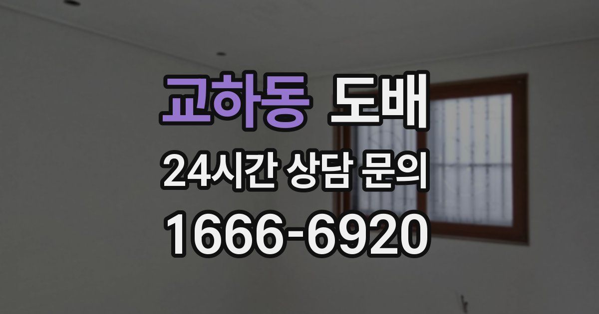 교하동 도배