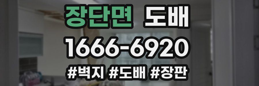 장단면 도배