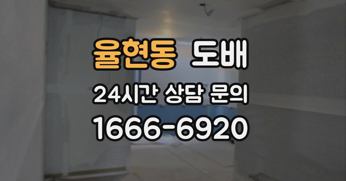 율현동 도배