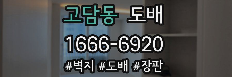 고담동 도배