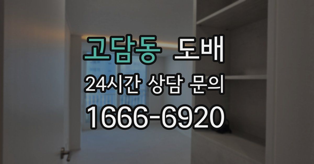 고담동 도배