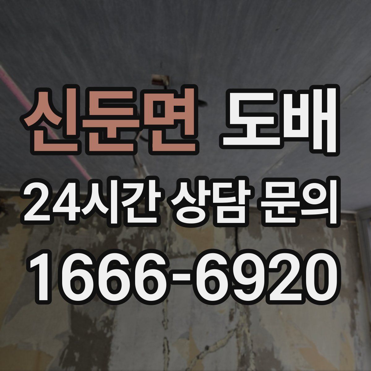 신둔면 도배
