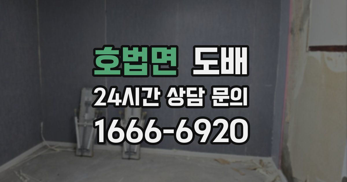 호법면 도배