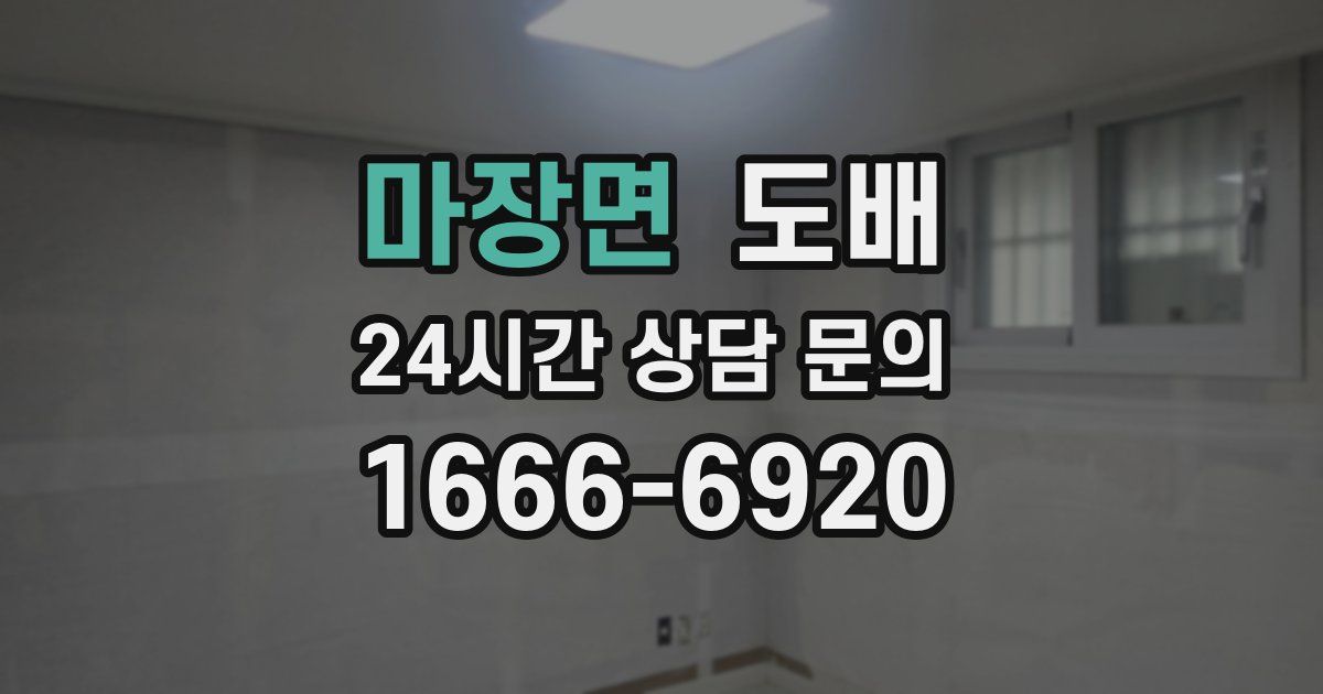 마장면 도배
