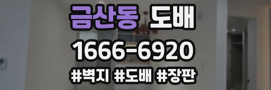금산동 도배