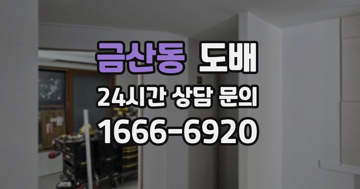 금산동 도배