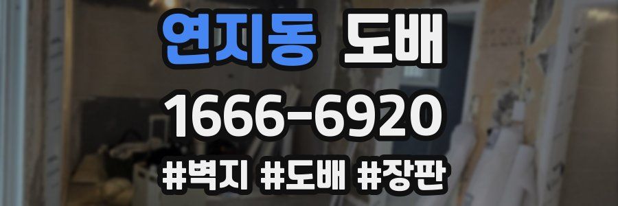 연지동 도배