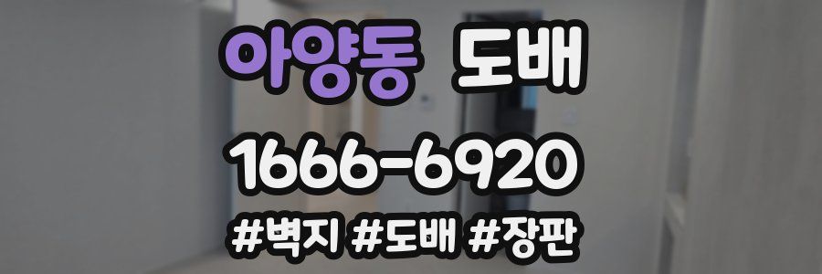 아양동 도배