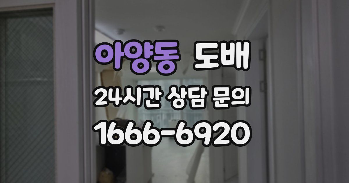 아양동 도배