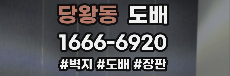 당왕동 도배