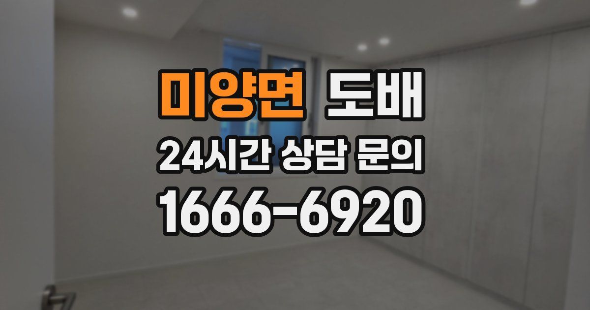 미양면 도배
