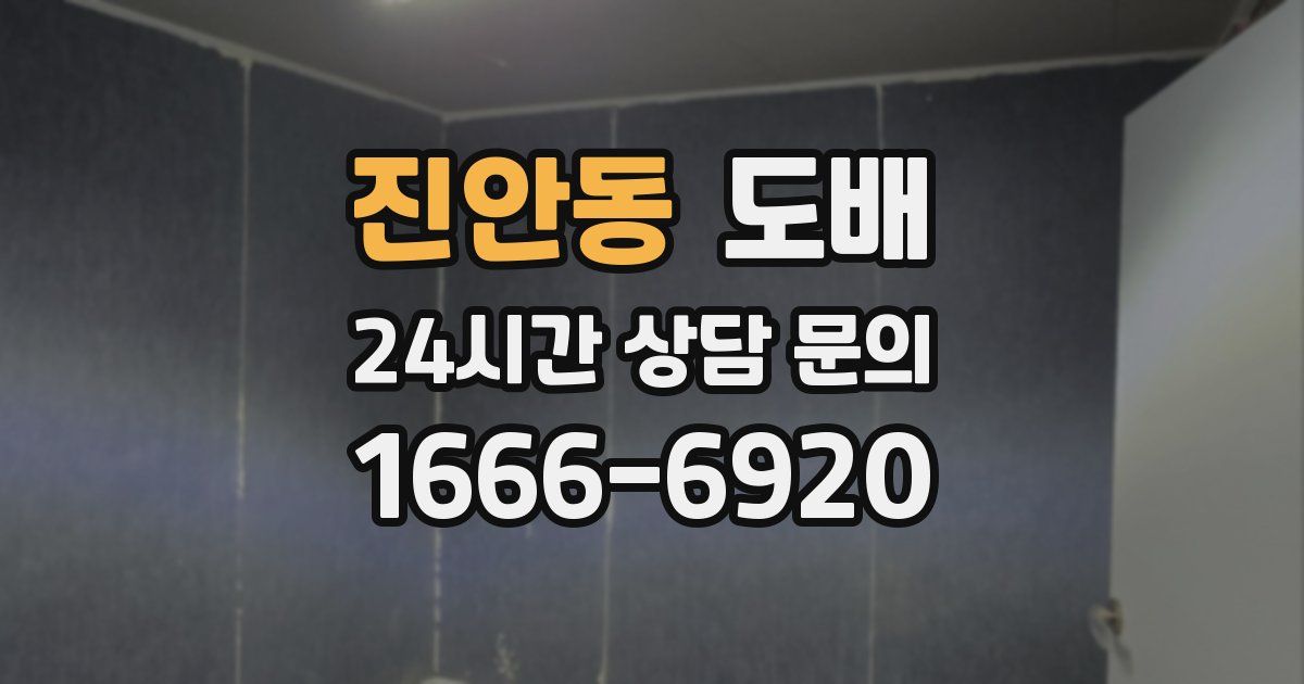진안동 도배
