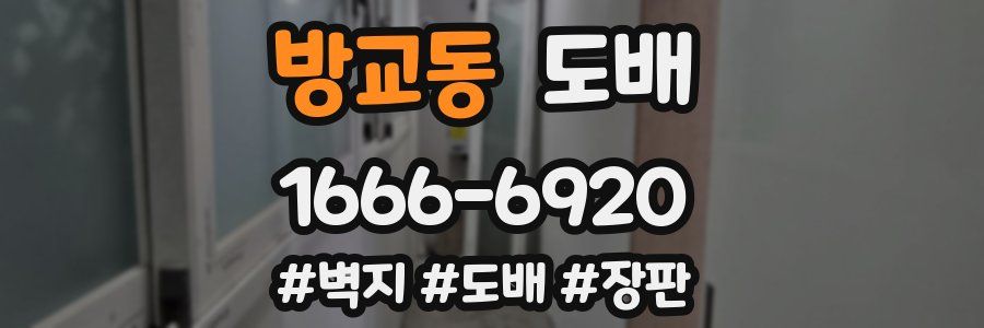 방교동 도배