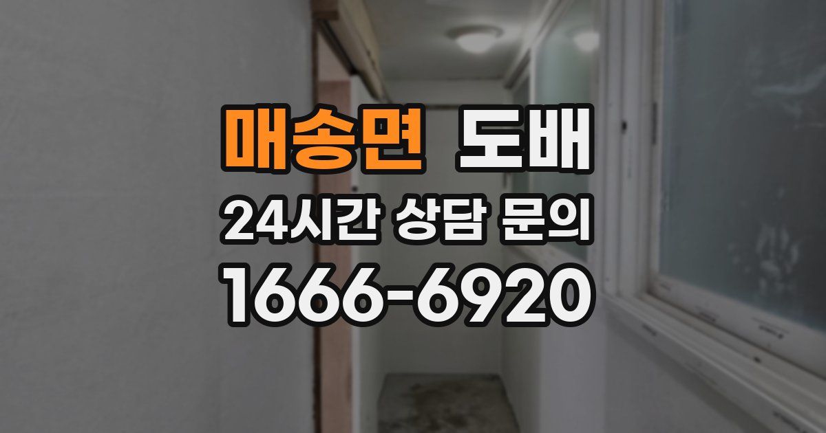 매송면 도배