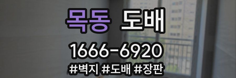 목동 도배