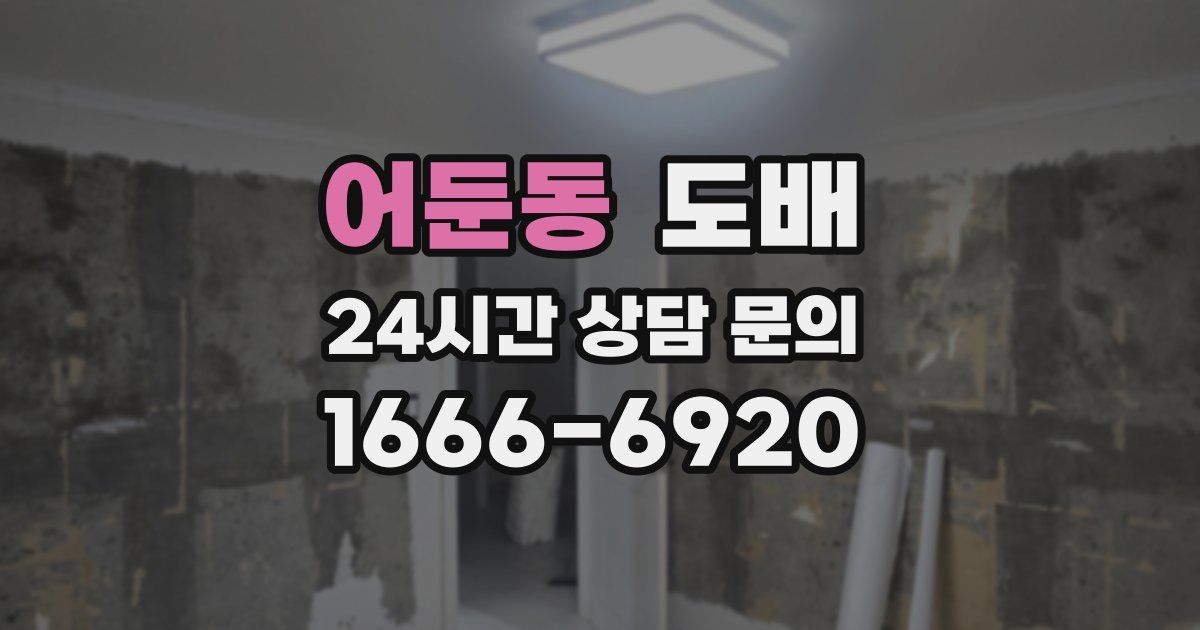 어둔동 도배