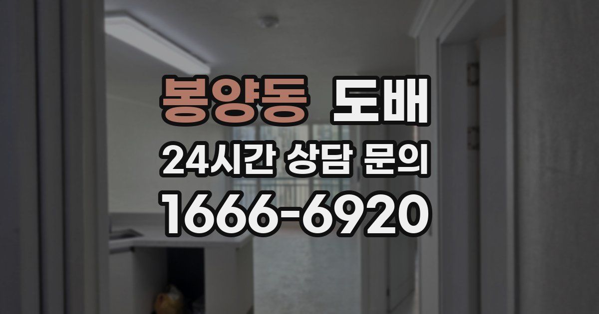 봉양동 도배