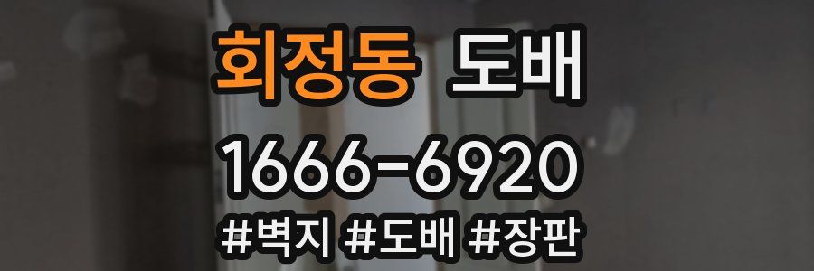 회정동 도배