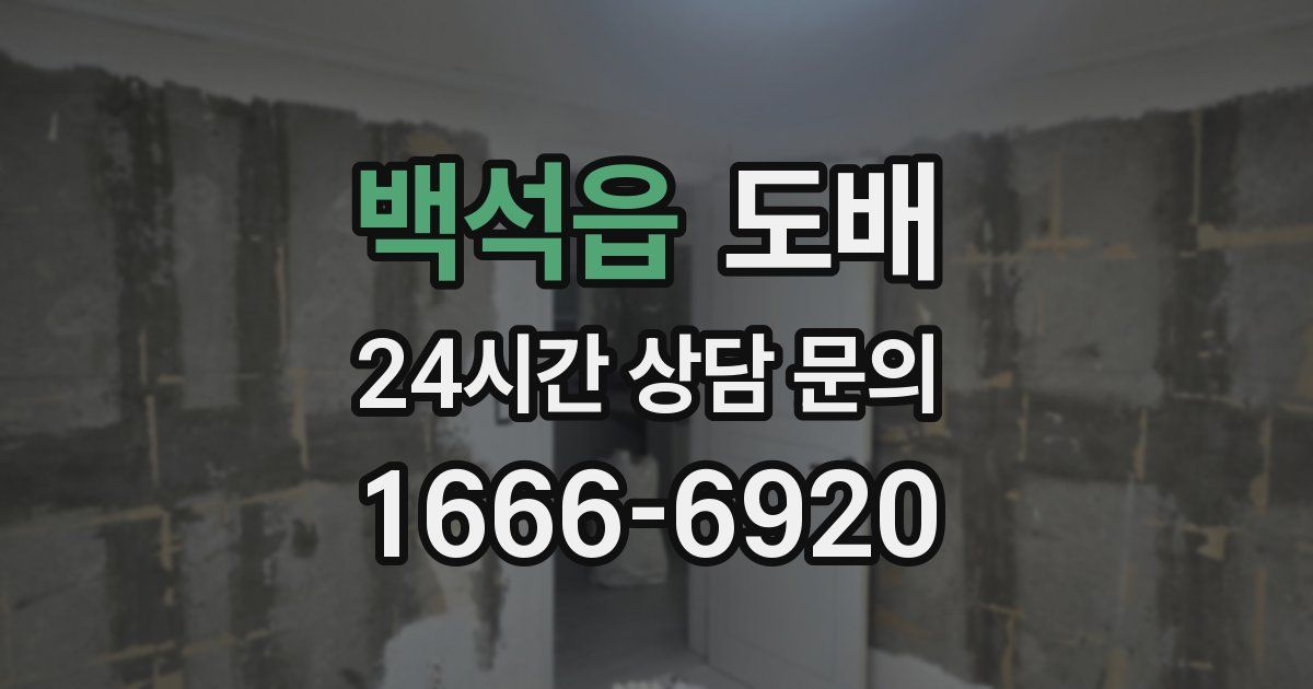 백석읍 도배