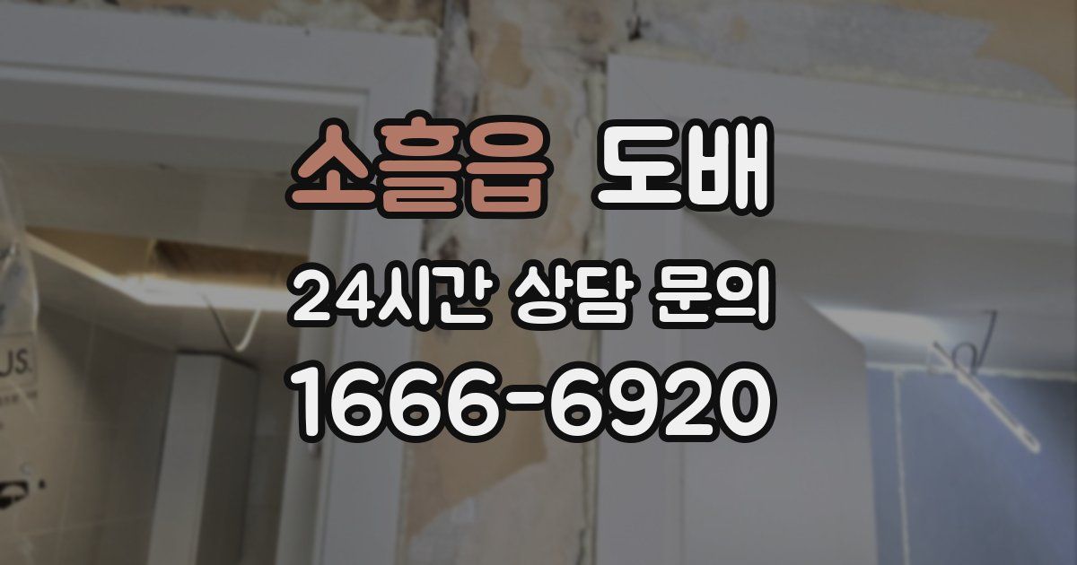 소흘읍 도배