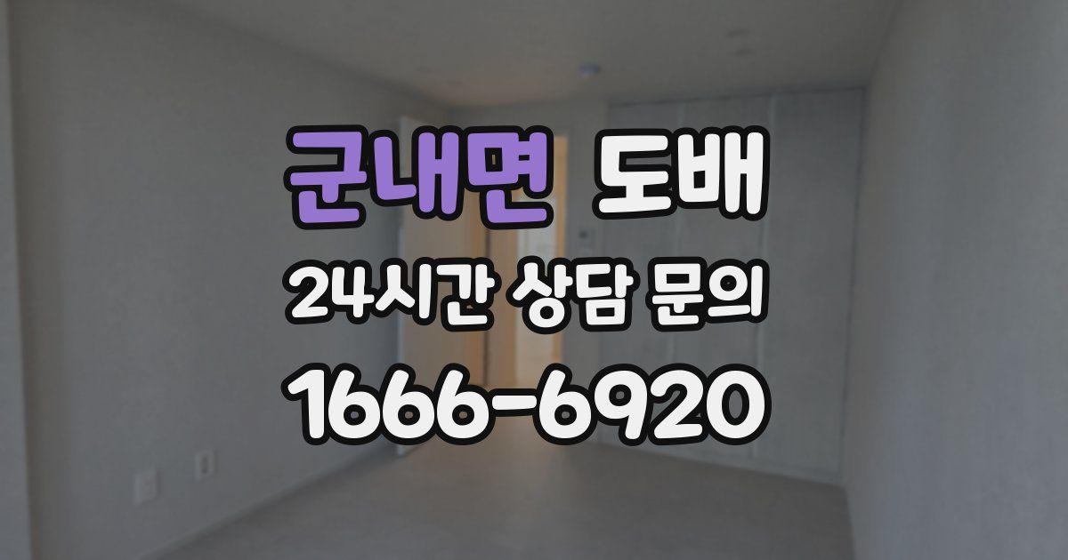군내면 도배