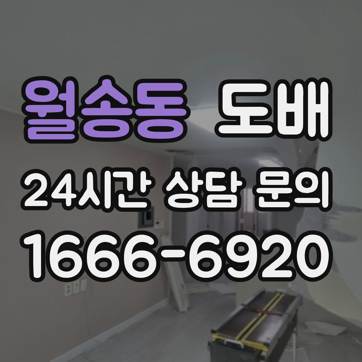 월송동 도배