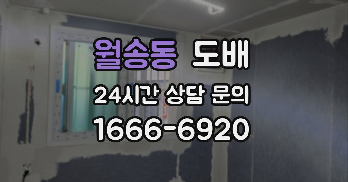 월송동 도배