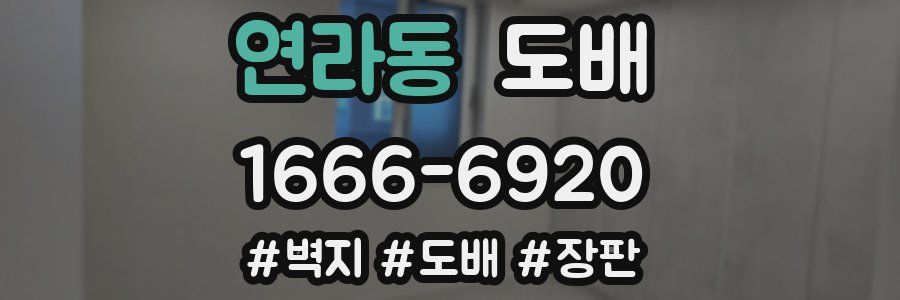 연라동 도배