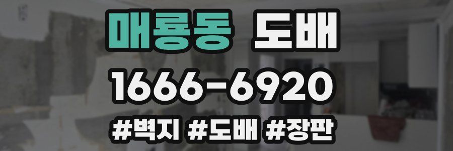 매룡동 도배