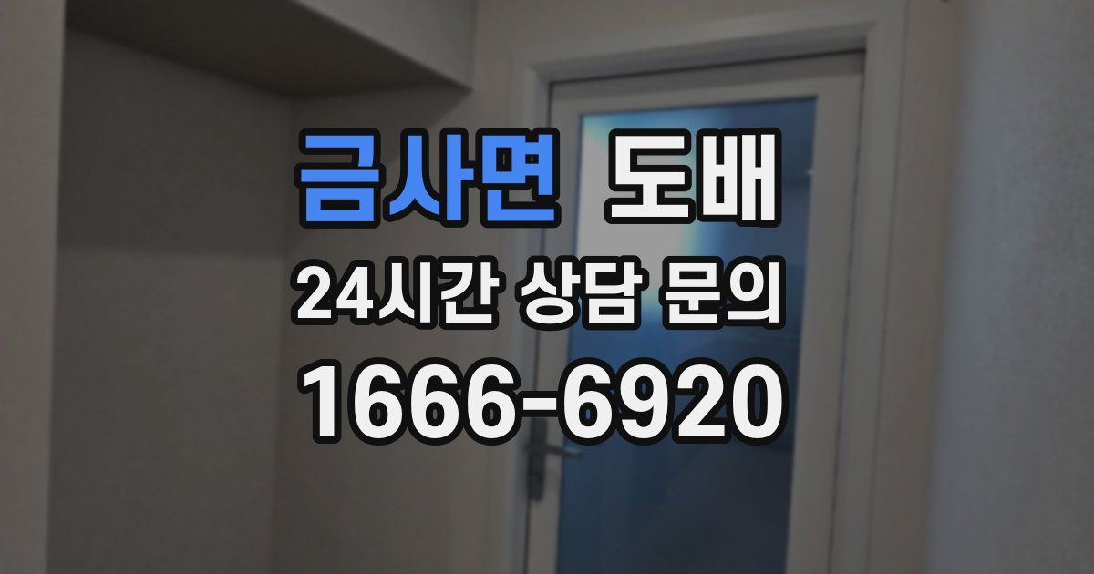 금사면 도배