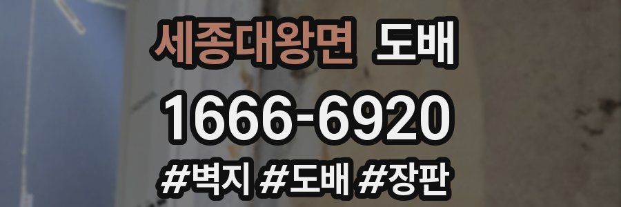 세종대왕면 도배