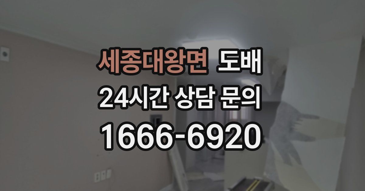 세종대왕면 도배