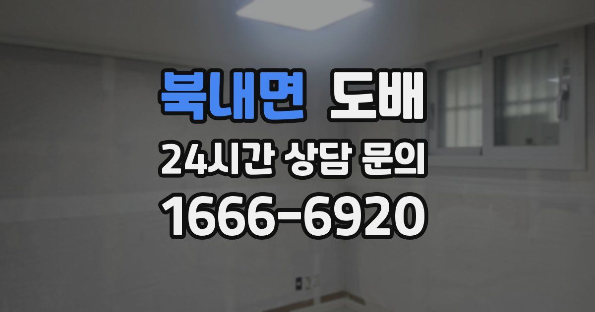 북내면 도배