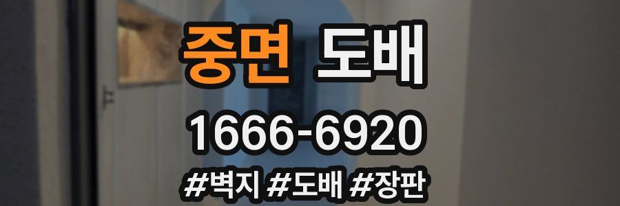 중면 도배