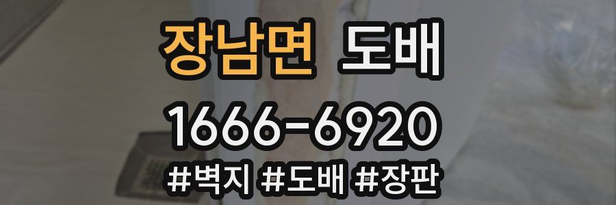 장남면 도배