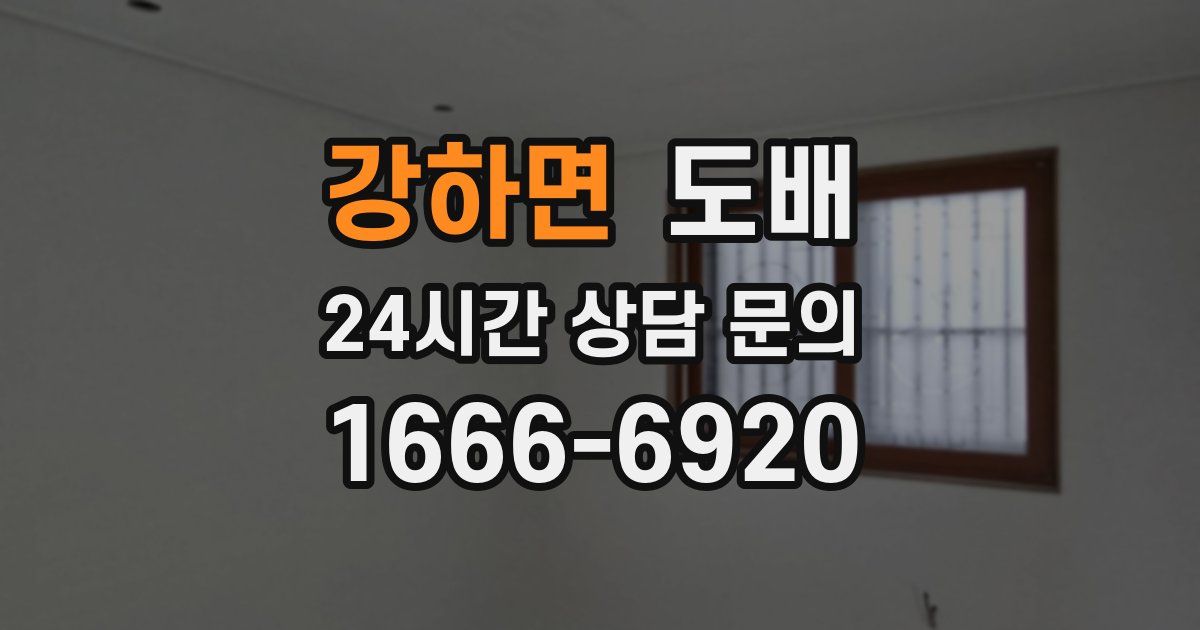 강하면 도배