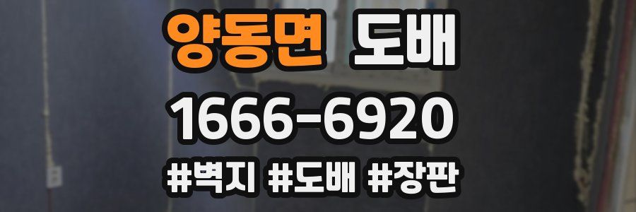 양동면 도배
